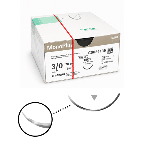 Monoplus schneidende Nadel