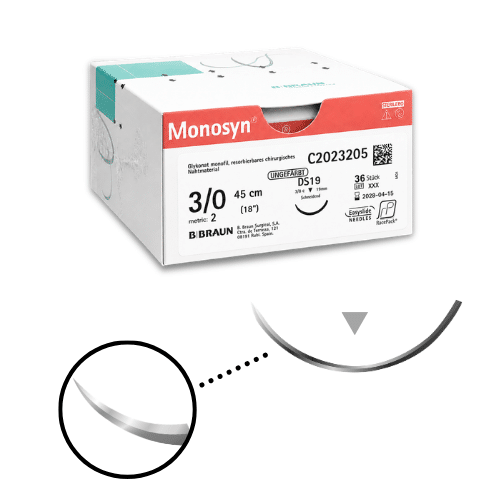 Monosyn schneidende Nadel